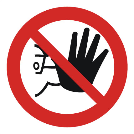 картинка Знак ИМО 8.5 "Доступ посторонним запрещен",  150x150 мм, фотолюм, пленка  в интернет-магазине Всезнаки.рф в Санкт-Петербурге