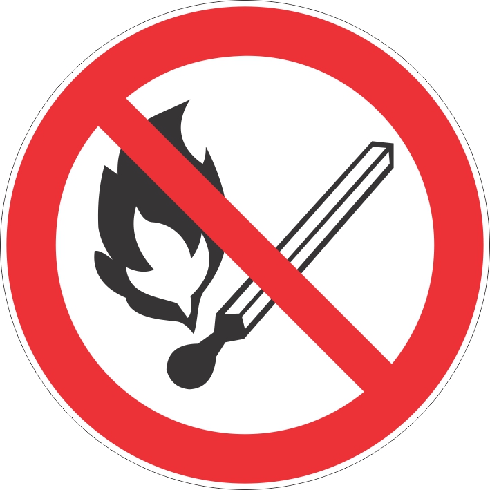 картинка Знак безопасности, СТО ГАЗПРОМ, " Запрещается пользоваться открытым огнем и курить", D=600 мм, металл 0.5 мм, с/в  в интернет-магазине Всезнаки.рф в Санкт-Петербурге