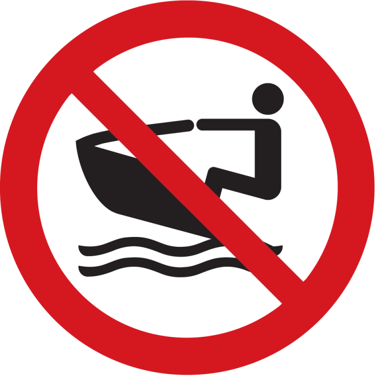картинка Знак «Движение гидроциклов (водных мотоциклов) запрещено» 500х500 мм, пленка  в интернет-магазине Всезнаки.рф в Санкт-Петербурге
