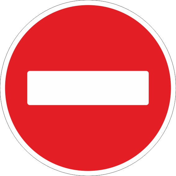 картинка Знак 3.1. "Въезд запрещен",D=700, Тип А Коммерческая (3 года),металл 0.8 мм  в интернет-магазине Всезнаки.рф в Санкт-Петербурге