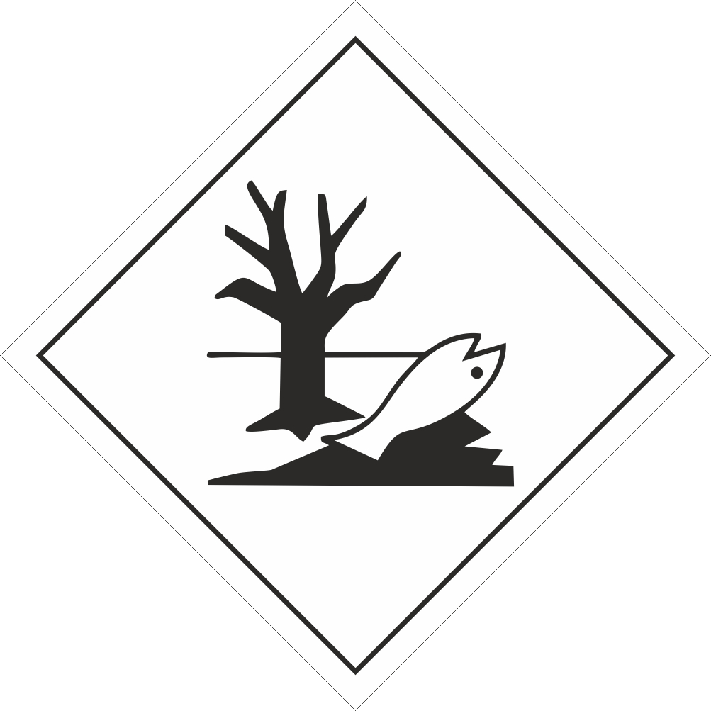 картинка Знак опасности O, "Вещества, опасные для окружающей среды", 250х250 мм, СКП, пленка  в интернет-магазине Всезнаки.рф в Санкт-Петербурге