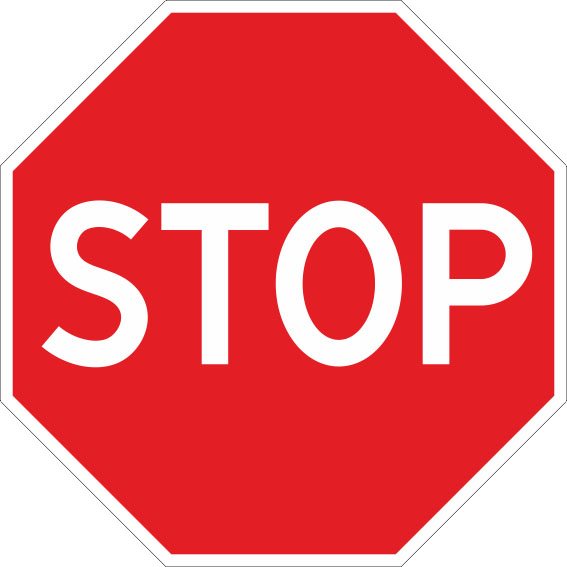 картинка Знак 2.5 "Движение без остановки запрещено",B=900Тип А (1б) Микропризм. (7-9 лет)металл 0.8 мм  в интернет-магазине Всезнаки.рф в Санкт-Петербурге