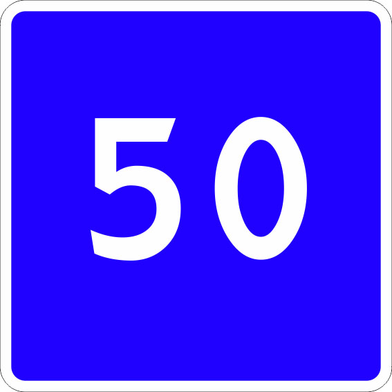 картинка Знак "6.2 Рекомендуемая скорость",B=900Тип А Коммерческая (3 года),металл 0.8 мм  в интернет-магазине Всезнаки.рф в Санкт-Петербурге