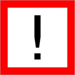 картинка Знак навигационный «2.1 Внимание!»  1000х1000 мм, световозвращающий, металл 0.8 мм  в интернет-магазине Всезнаки.рф в Санкт-Петербурге